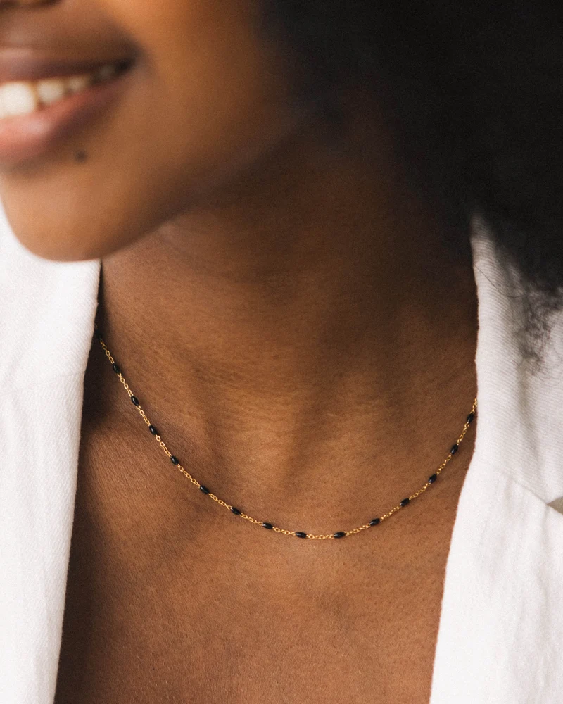Bougie bijou Collier Perles