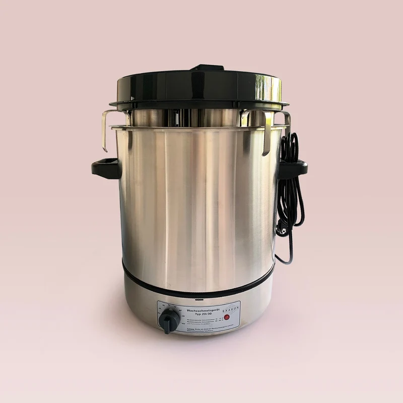 Fondoir électrique pour cire avec 6 récipients en acier inoxydable T30