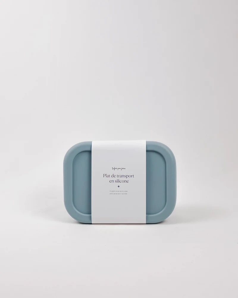 Plat de transport en silicone (3 compartiments)
