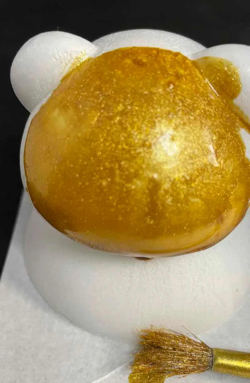 Colore oro, a pennello, per cera o per gesso