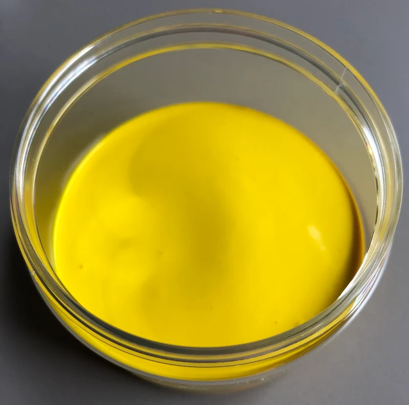 Colore giallo acrilico, a pennello per cera o per gesso (1290 24261)