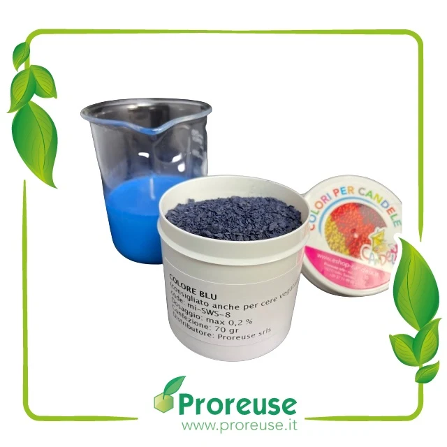 Colore BLU per cera con maggiore compatibilità con cere vegetali , MISWS-8