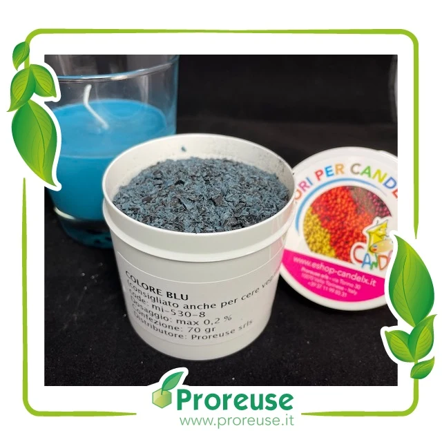 Colore BLU per cera con maggiore compatibilità con cere vegetali , MI-530-8