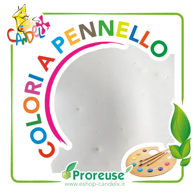 Colore bianco acrilico, a pennello , per cera o per gesso (1290 2591)