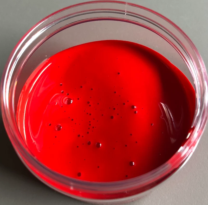 Colore acrilico rosso, a pennello , per cera o per gesso (1290 24263)