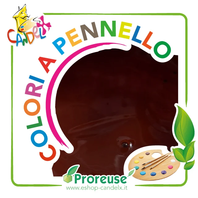 Colore acrilico marrone, a pennello, per cera o per gesso (1290 24264)