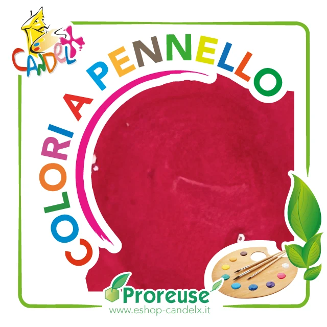 Colore acriclico bordeaux, a pennello, per cera o per gesso (1290 25035)