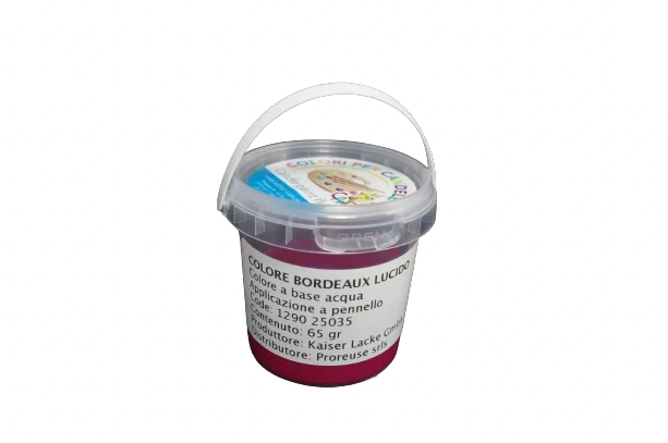 Colore acriclico bordeaux, a pennello, per cera o per gesso (1290 25035)