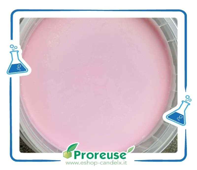 Cera paraffina rosa per candele da esterno, 2,1 kg