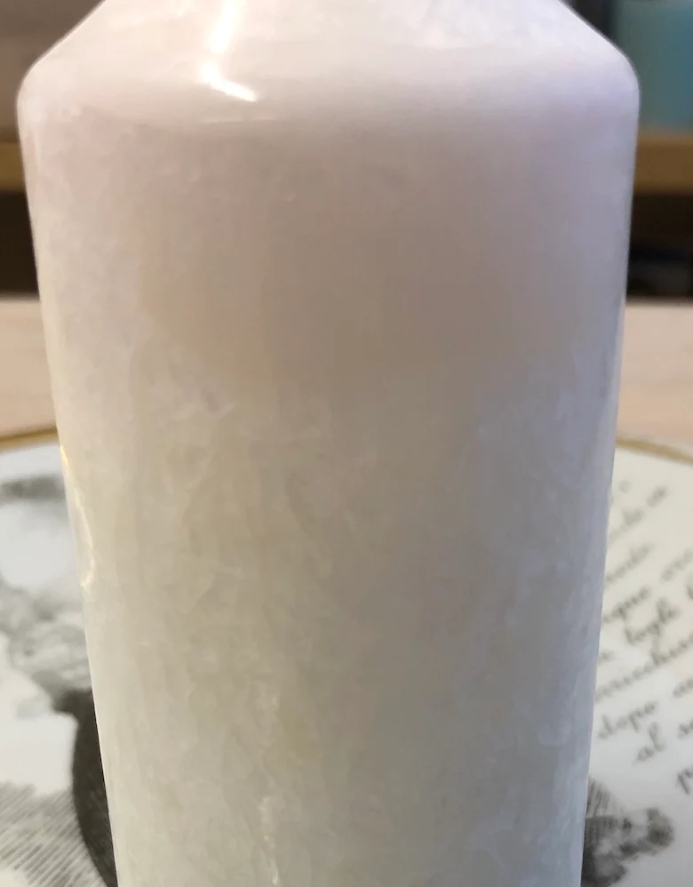 Cera di oliva GR28 per candele negli stampi con cristalli
