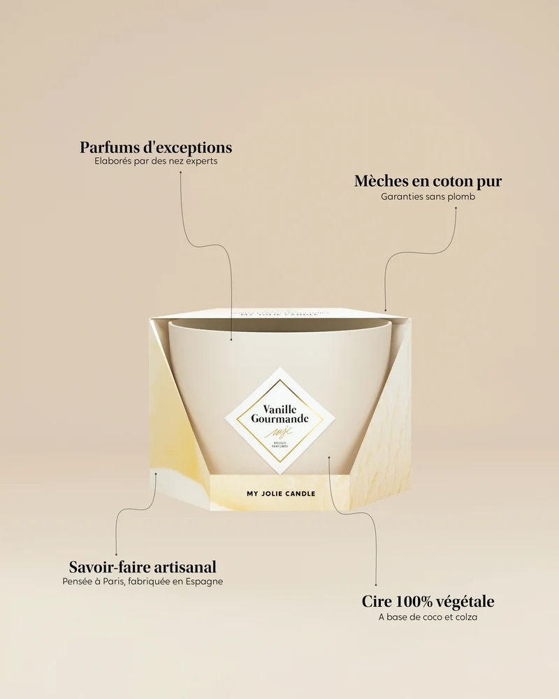 Grande bougie Vanille Gourmande