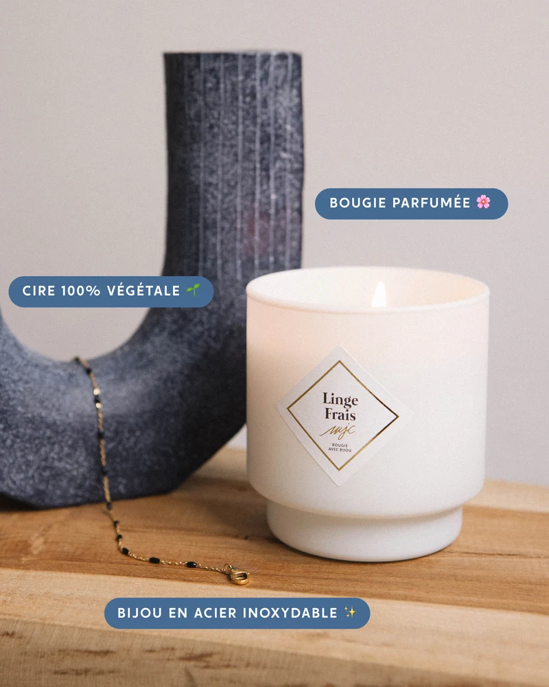 Bougie bijou Linge Frais