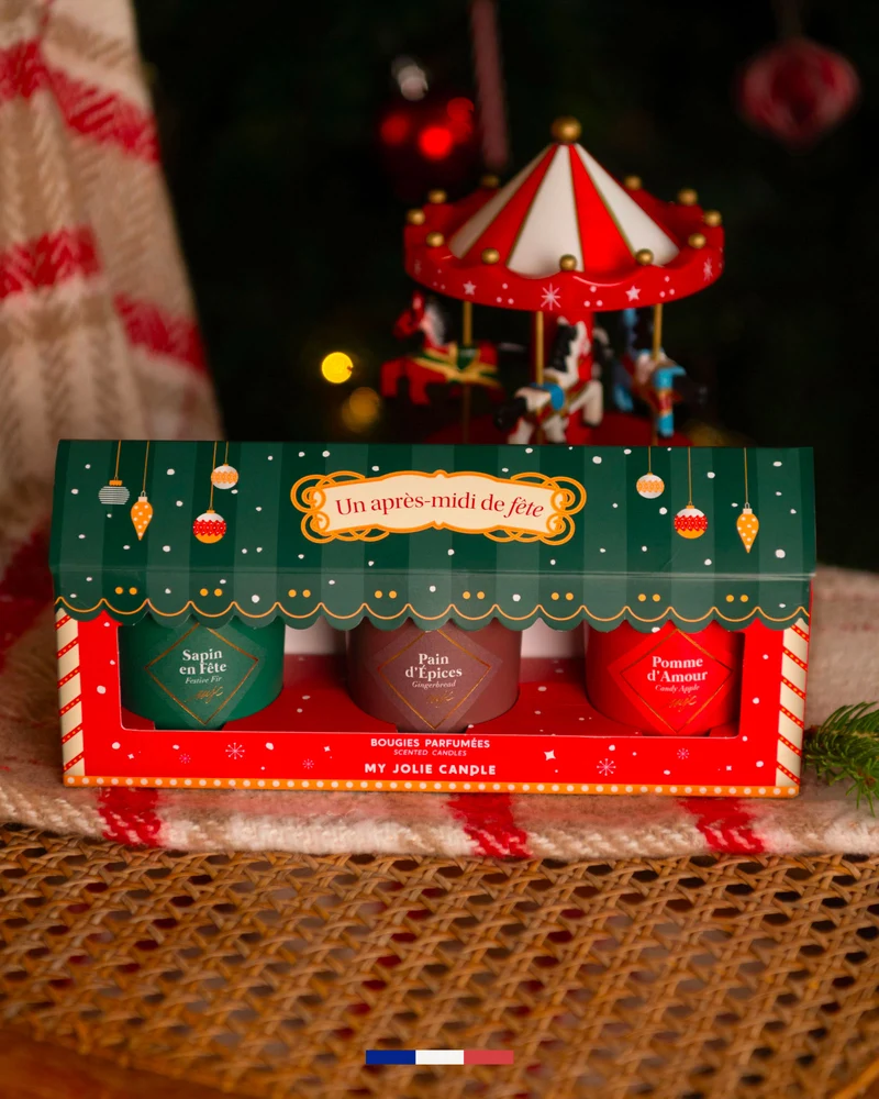 Coffret trio bougies de Noël 2025