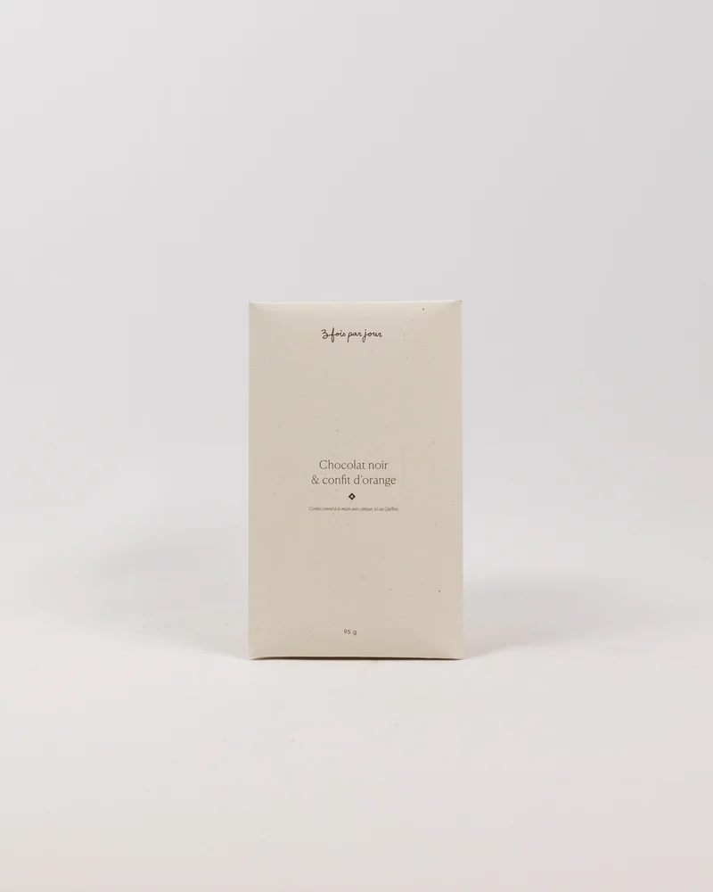 Tablette — Chocolat noir & confit d'orange