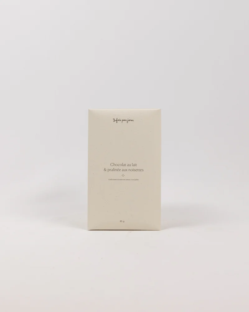 Tablette — Chocolat au lait pralinée aux noisettes