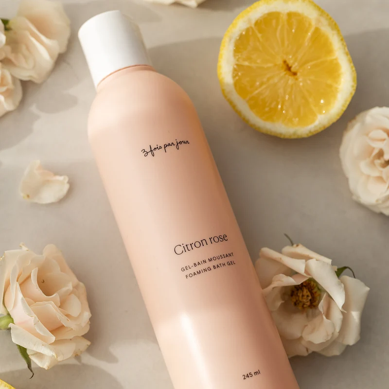 Gel-bain moussant — Citron rose