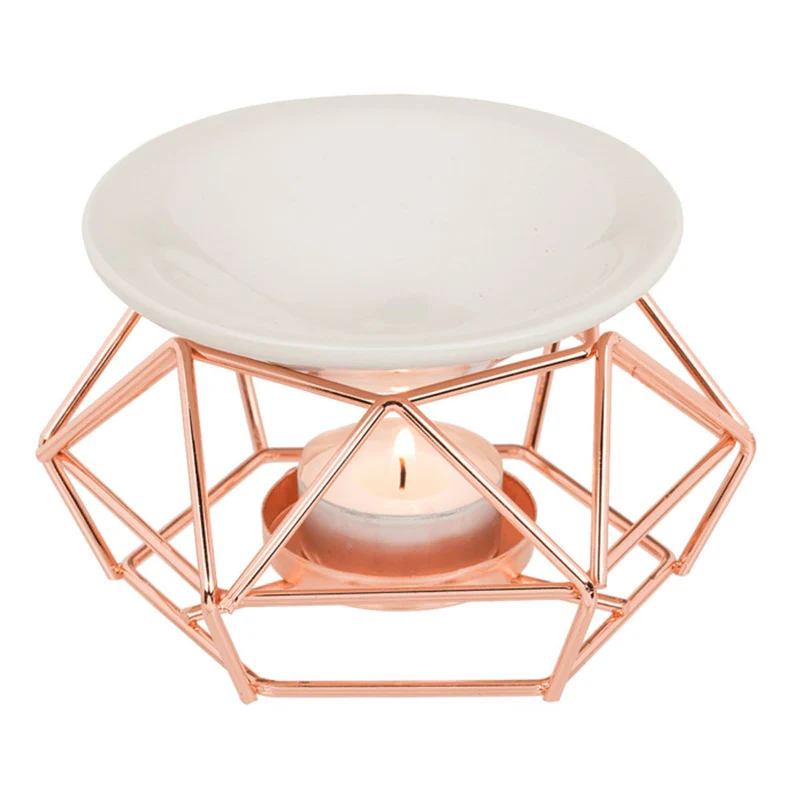 Brûle-parfum Fractal Rose Gold pour fondants de cire