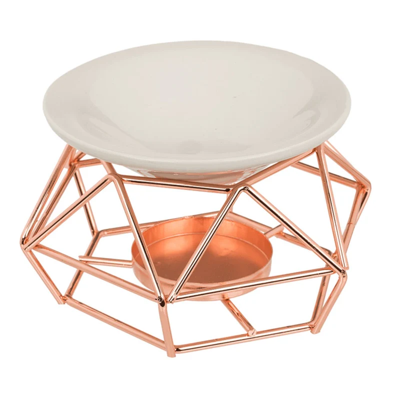 Brûle-parfum Fractal Rose Gold pour fondants de cire