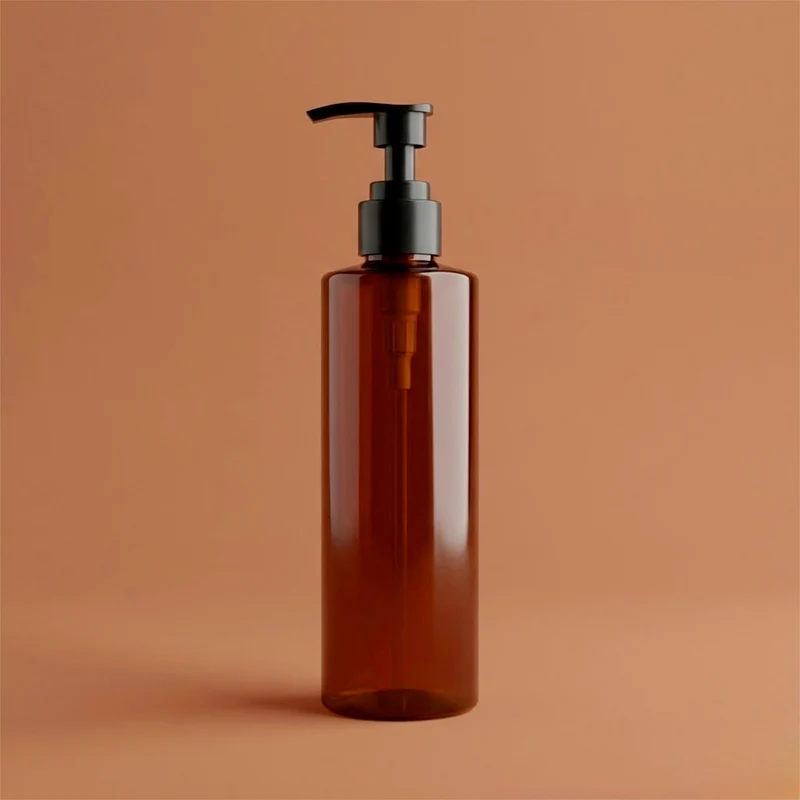 Flacon ambré avec Pompe à savon - 250 ml