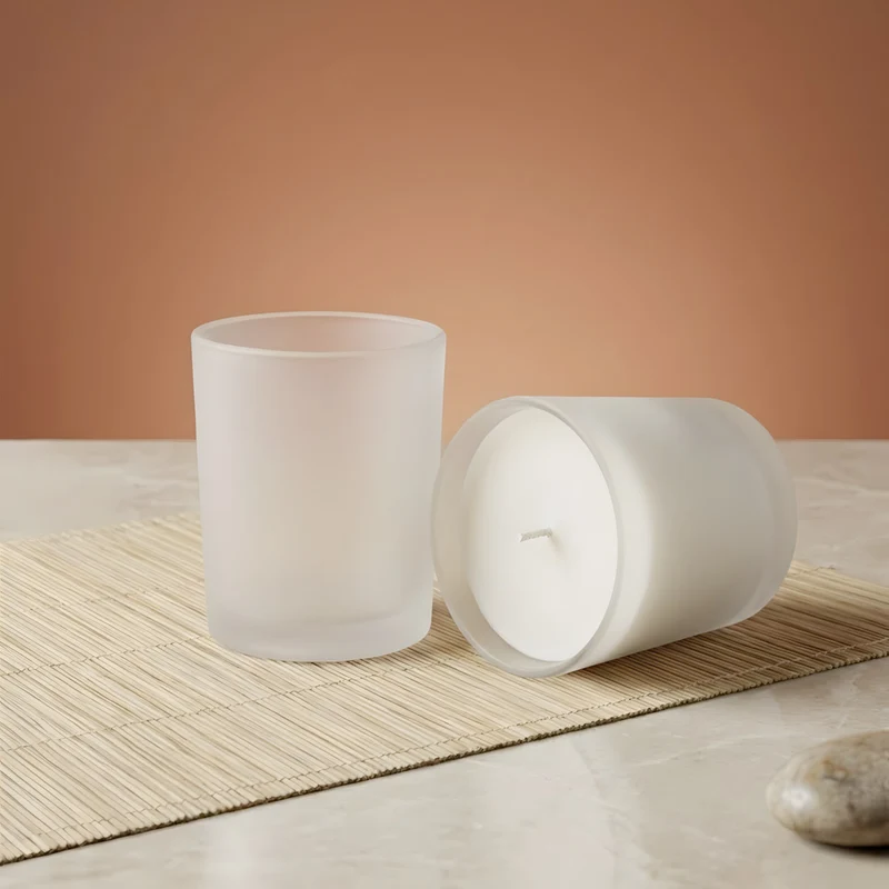 Verre bougie Givré - 70 ml