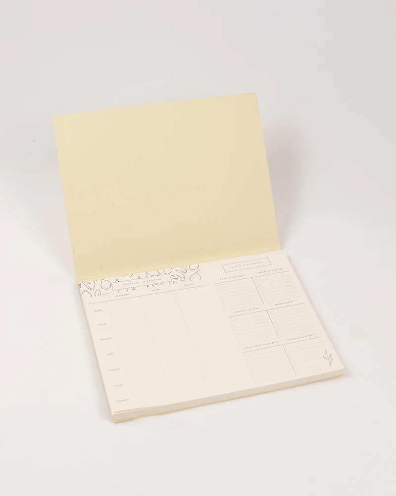 Planificateur de repas & liste d'épicerie détachable