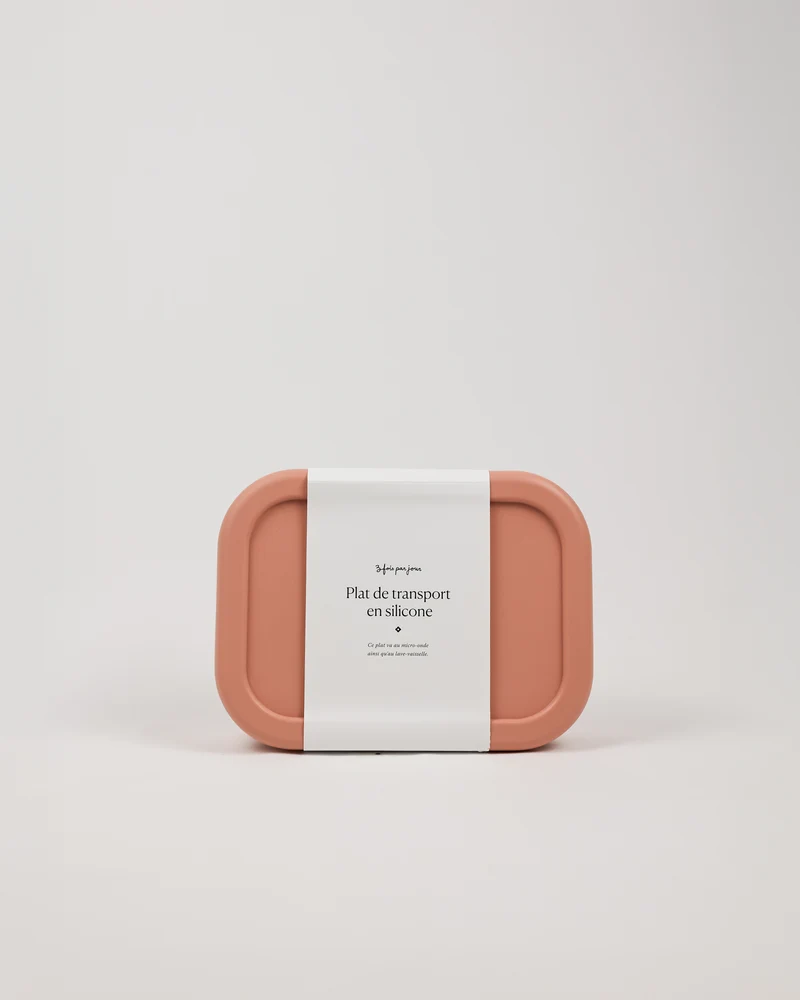 Plat de transport en silicone (3 compartiments)