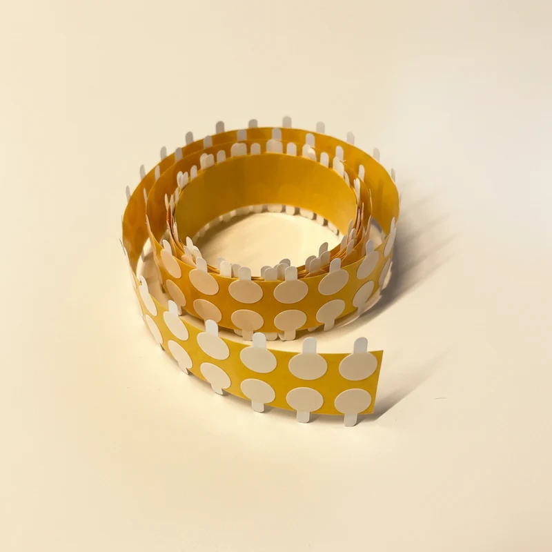 Biadesivi trasparente per stoppino, diametro 15 mm, 200 pezzi