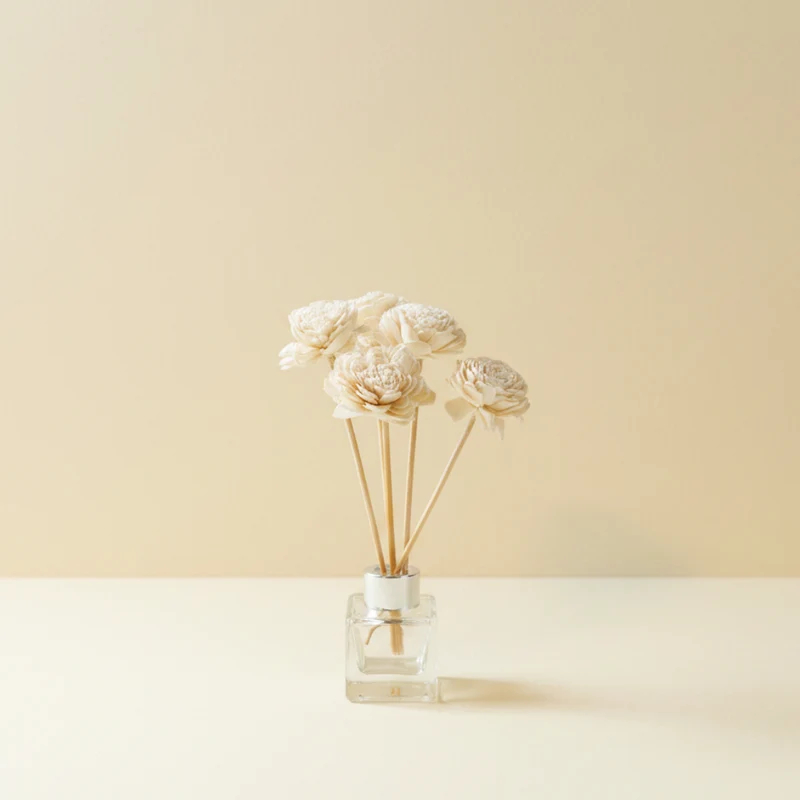 Bastoncini per diffusori con fiore, colore naturale
