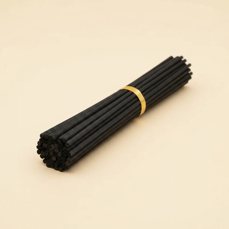 Bastoncini per diffusori colore nero, lunghezza 20 cm, diam. 3 mm, 100 pz