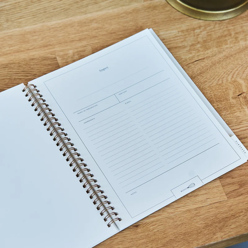 Carnet de recettes & notes - Marine