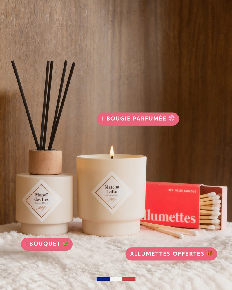 Duo bougie et bouquet parfumés