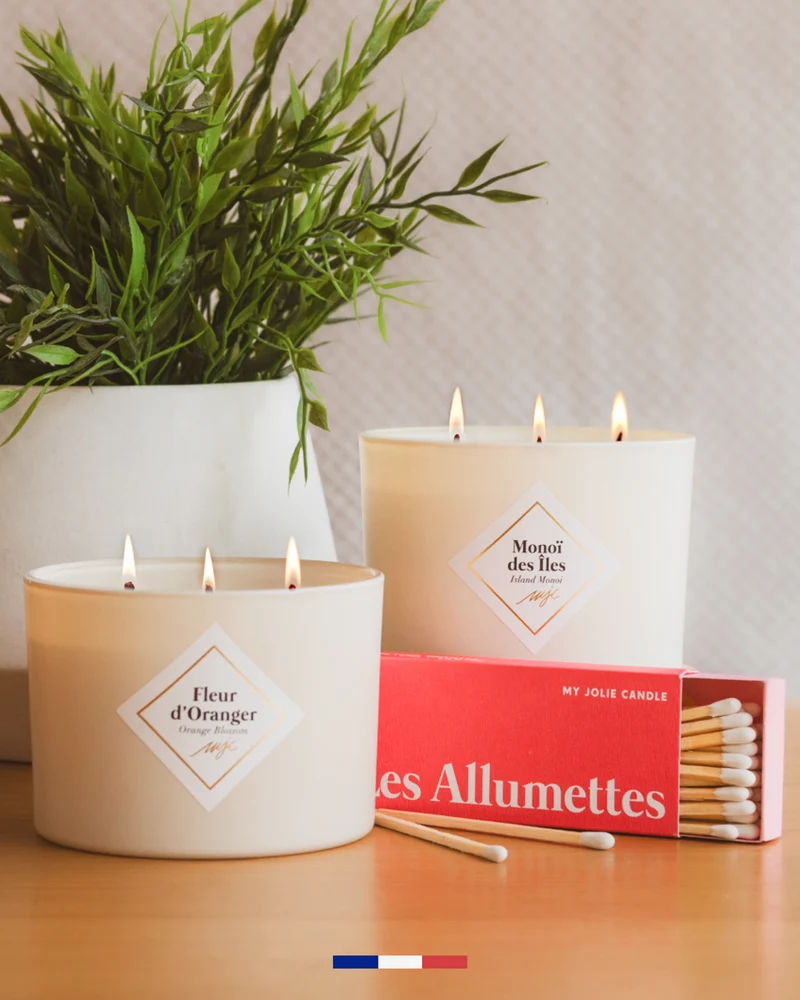 Duo grandes bougies parfumées