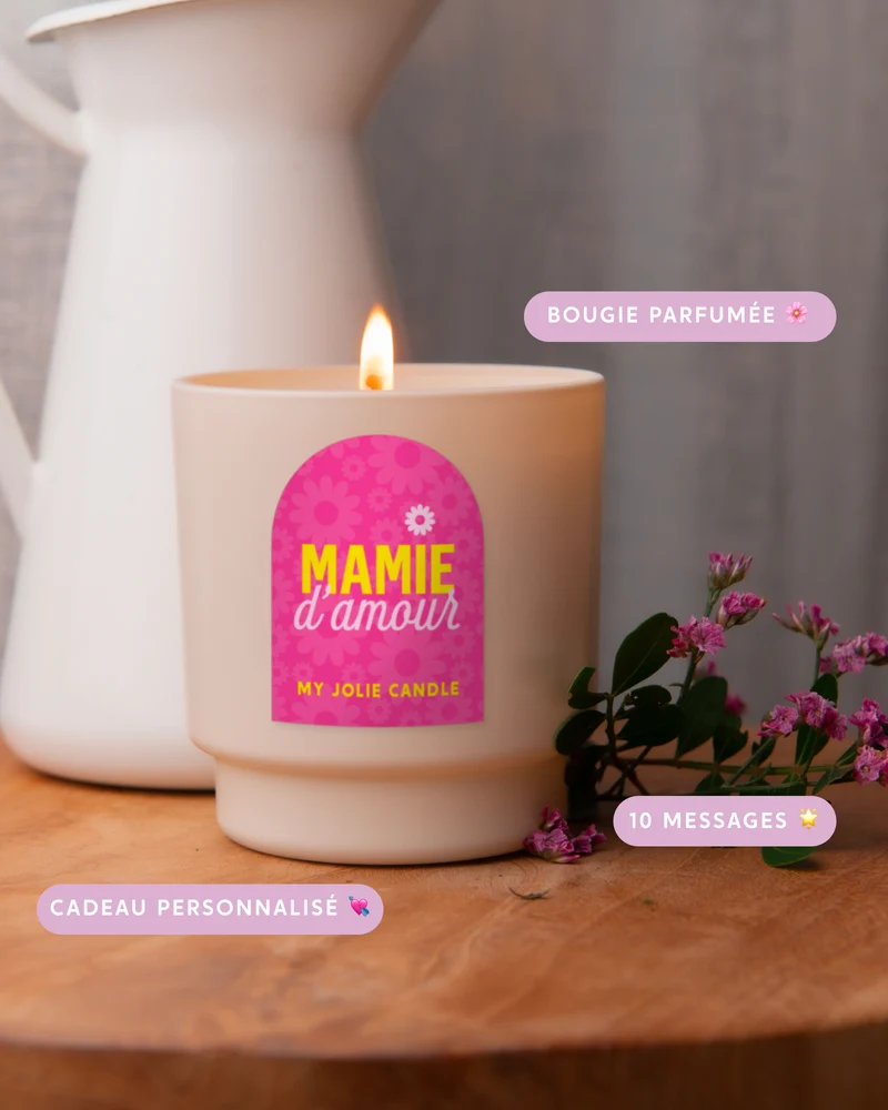 Bougie parfumée "Mamie d'amour"
