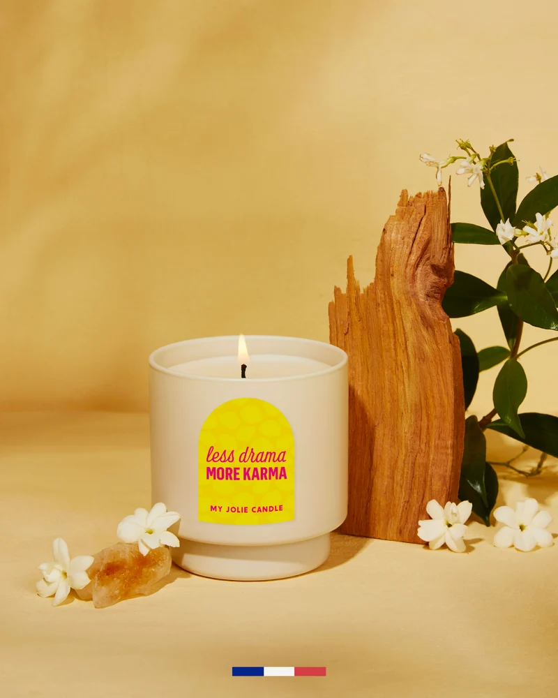 Bougie parfumée "Less drama more karma"