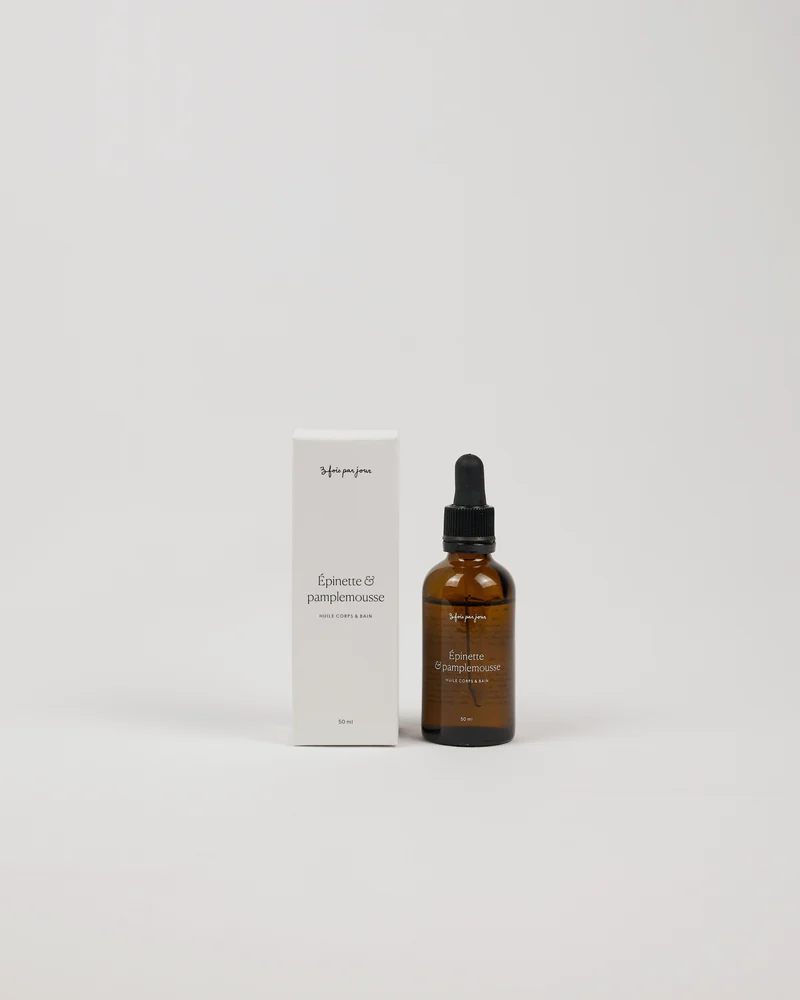 Huile pour le corps & bain — Épinette & pamplemousse
