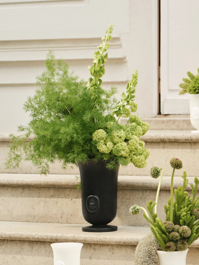 Vase Médicis noir - Grand modèle