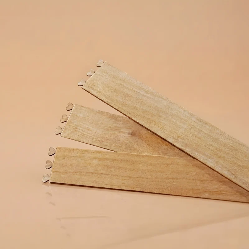3 cœurs - Mèches en bois pour bougies