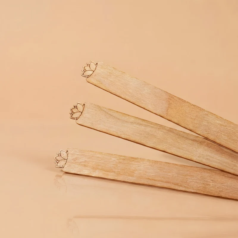 Fleur de lotus - Mèches en bois pour bougies