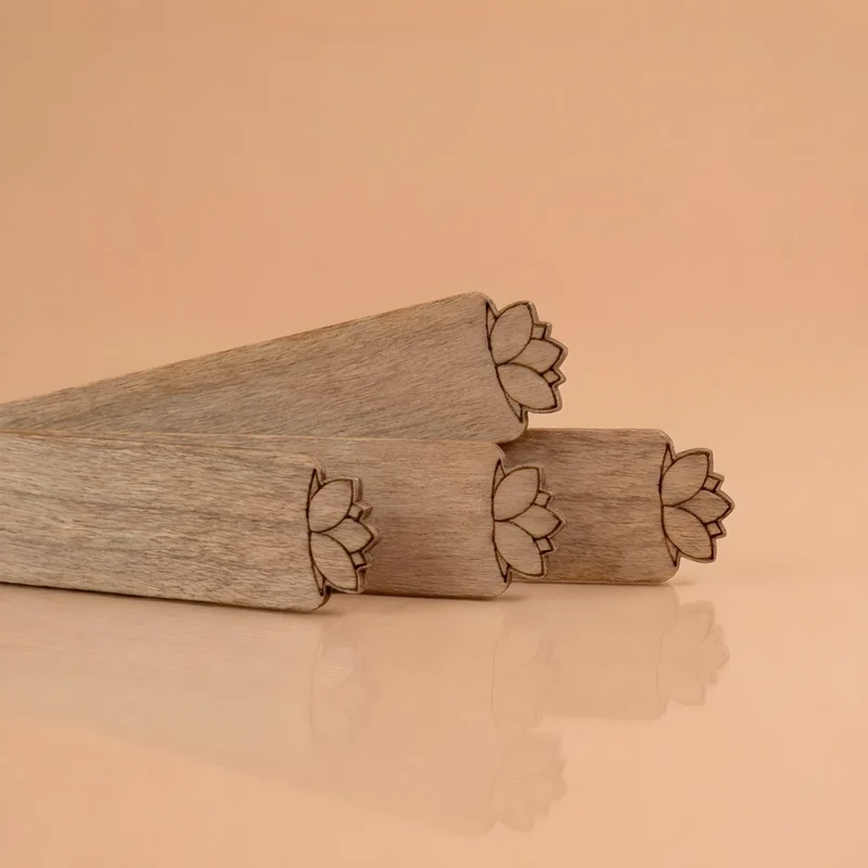 Fleur de lotus - Mèches en bois pour bougies