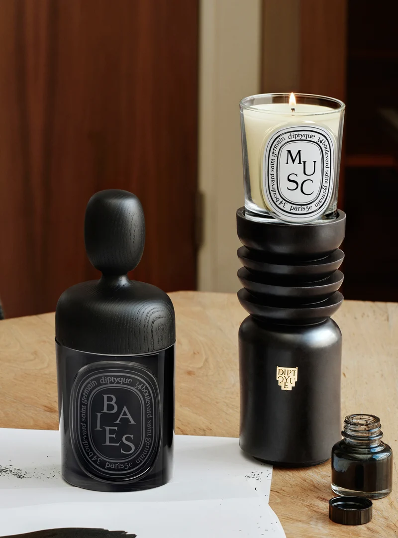 Bougeoir Echiquier moyen modèle - Pour bougie modèle classique