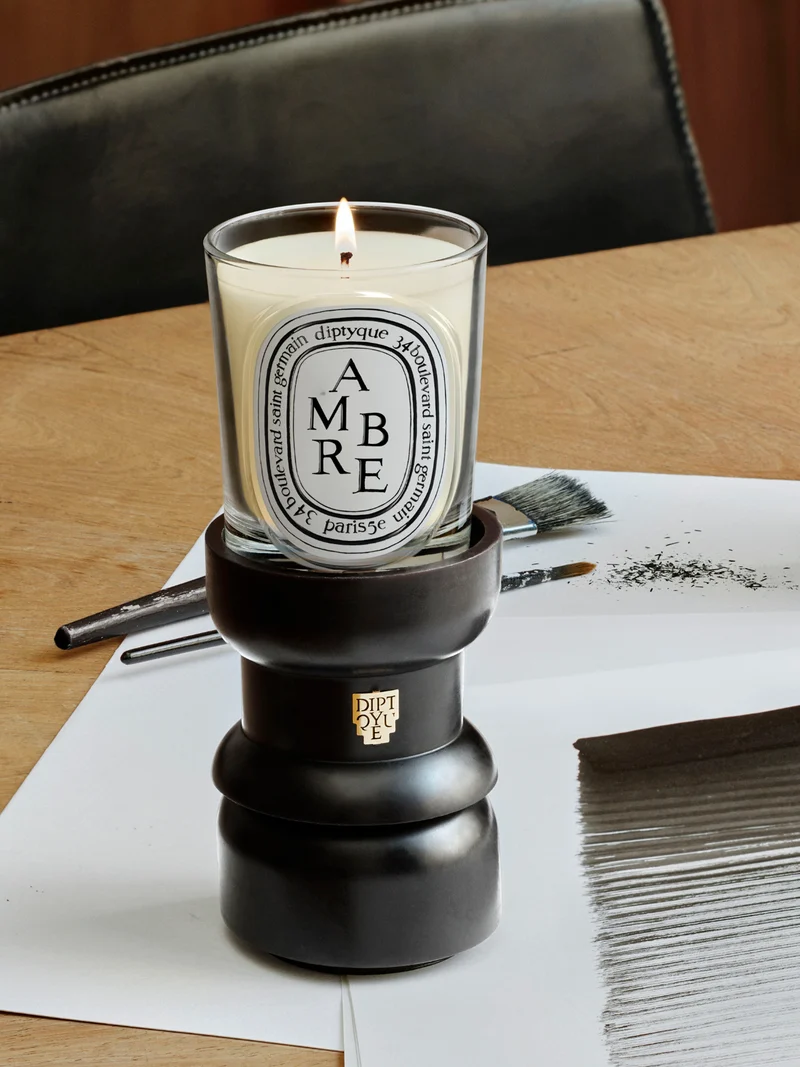 Bougeoir Echiquier petit modèle - Pour bougie modèle classique