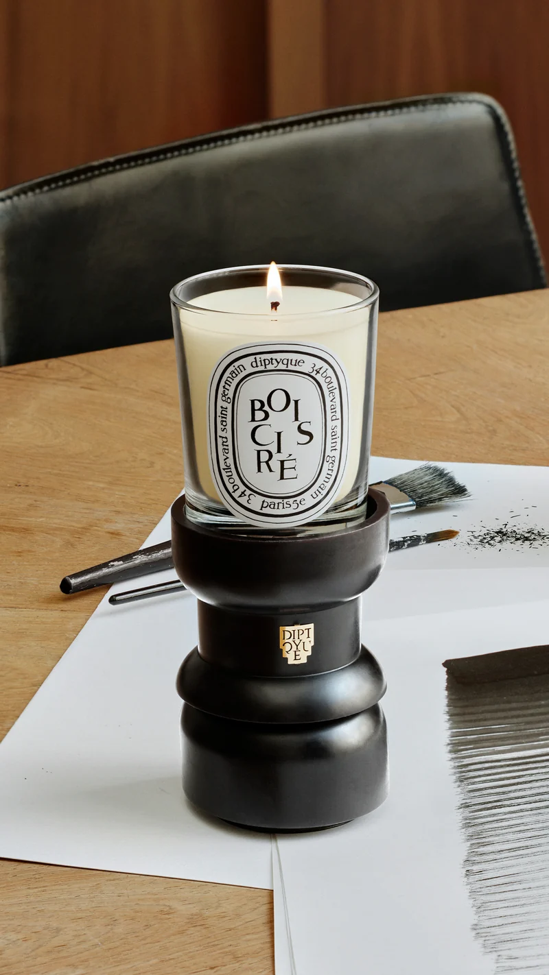 Bougeoir Echiquier petit modèle - Pour bougie modèle classique
