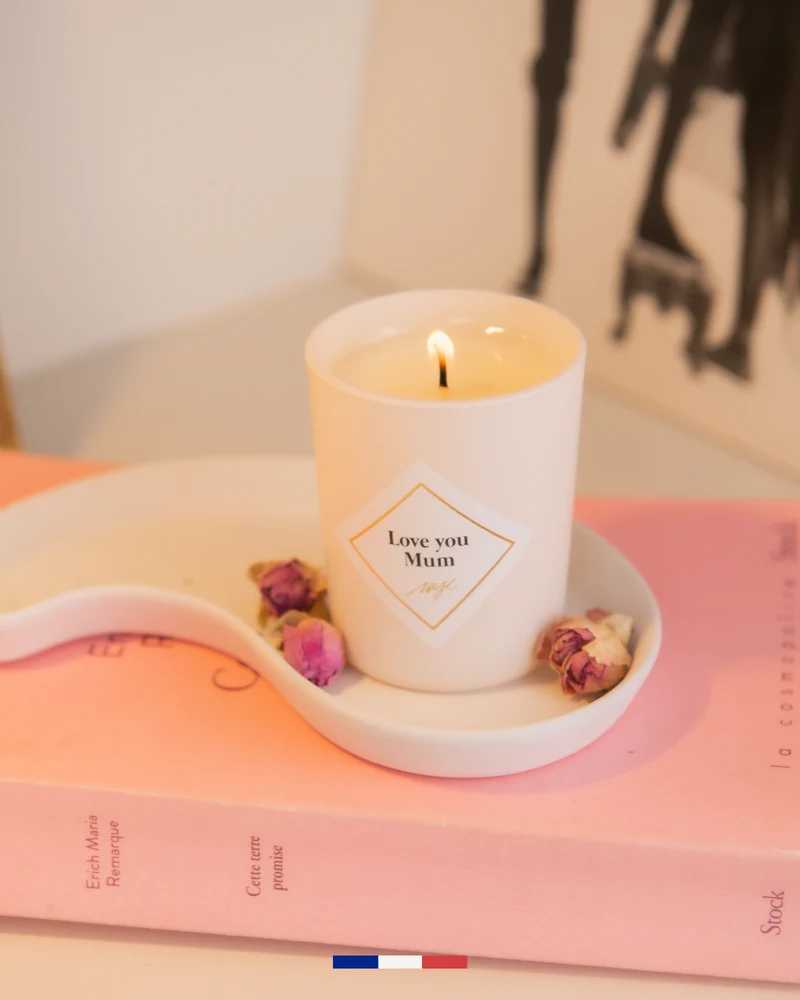 Petite bougie parfumée Love you Mum