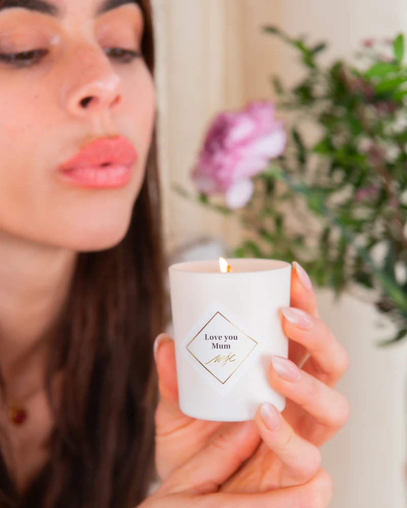 Petite bougie parfumée Love you Mum