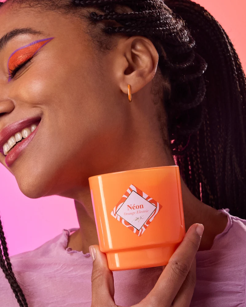 Bougie bijou Orange Electric