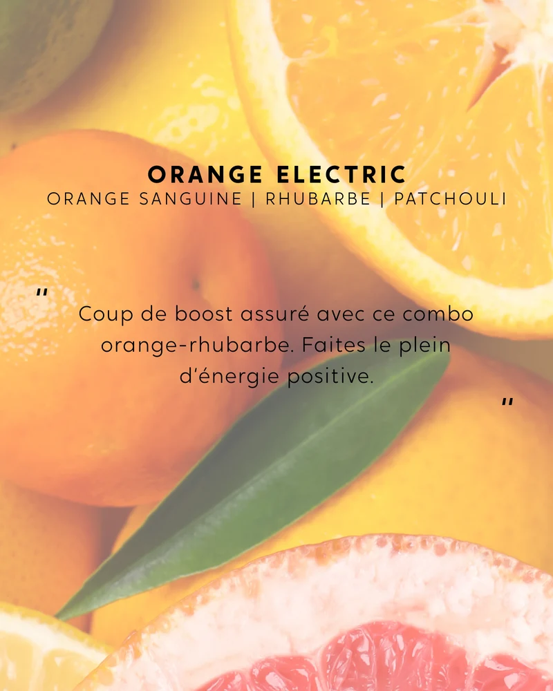 Bougie bijou Orange Electric