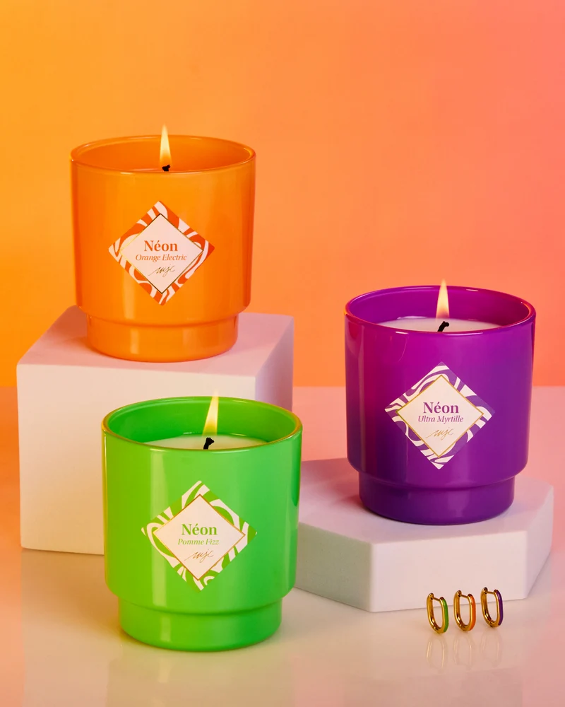 Bougie bijou Orange Electric
