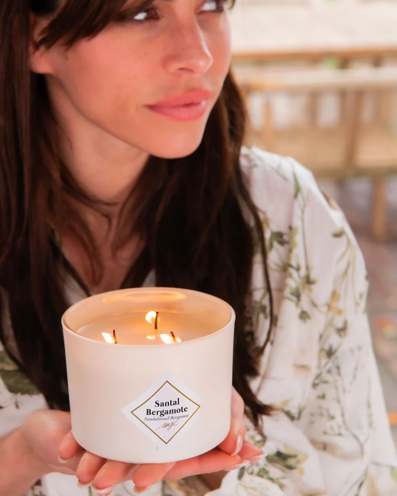 Grande bougie Santal Bergamote