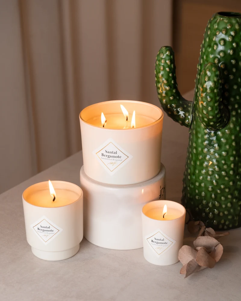 Grande bougie Santal Bergamote