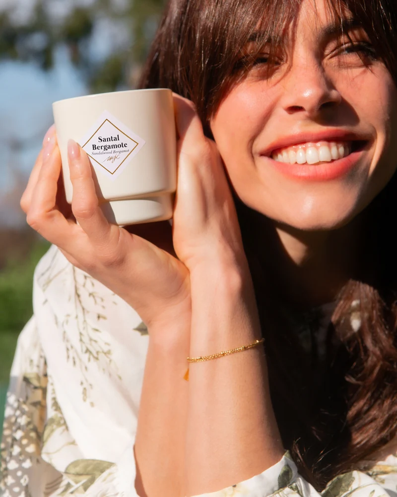 Bougie bijou surprise Santal Bergamote